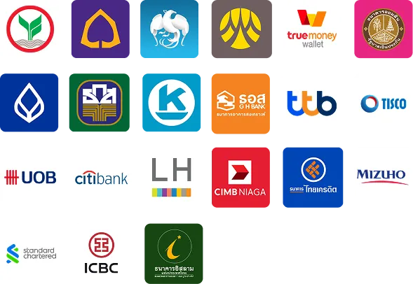 ธนาคารที่รองรับ กสิกร SCB กรุงไทย ทหารไทย TrueMoney หวยเจ๊ไฝ